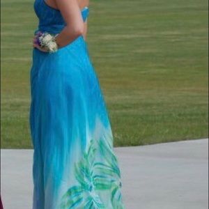 Hand Painted Sherri Hill Prom Dress